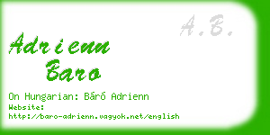 adrienn baro business card